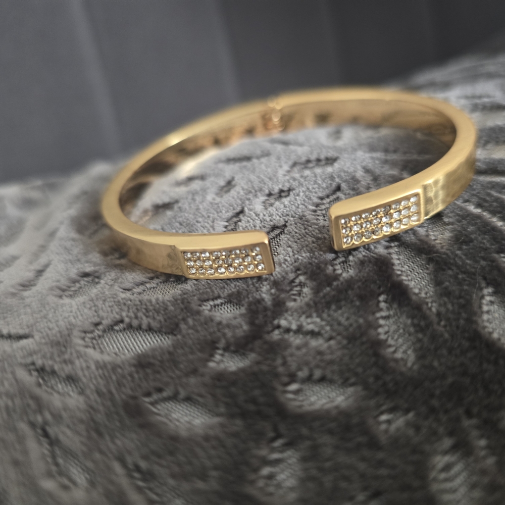 Gold  MERRIDIAN Bracelet with Crystal Detailing
